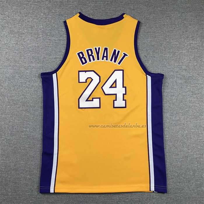 Camiseta Nino Los Angeles Lakers Kobe Bryant NO 24 Mitchell & Ness 2008-09 Amarillo